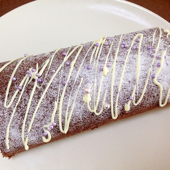 市販のロールケーキで デコレーションチョコロール レシピ 作り方 By うーころちゃん 楽天レシピ 市販のロールケーキで デコレーションチョコロール レシピ 作り方 By うーころちゃん 楽天レシピ
